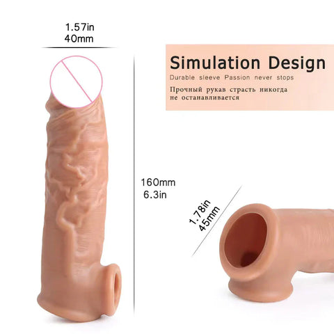 💖Penis Extender Sleeve 🚀 Extra Tightness With Long Lasting | 💪✨ Men’s Performance Sleeve | Enhanced Comfort & Long-Lasting Support