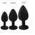 3Pcs Set Luxury Metal Butt Toys Heart Shaped Anal Trainer Jewel Butt Plug Kit S&M Adult Gay Anal Plugs Woman Men Sex Gifts Things For