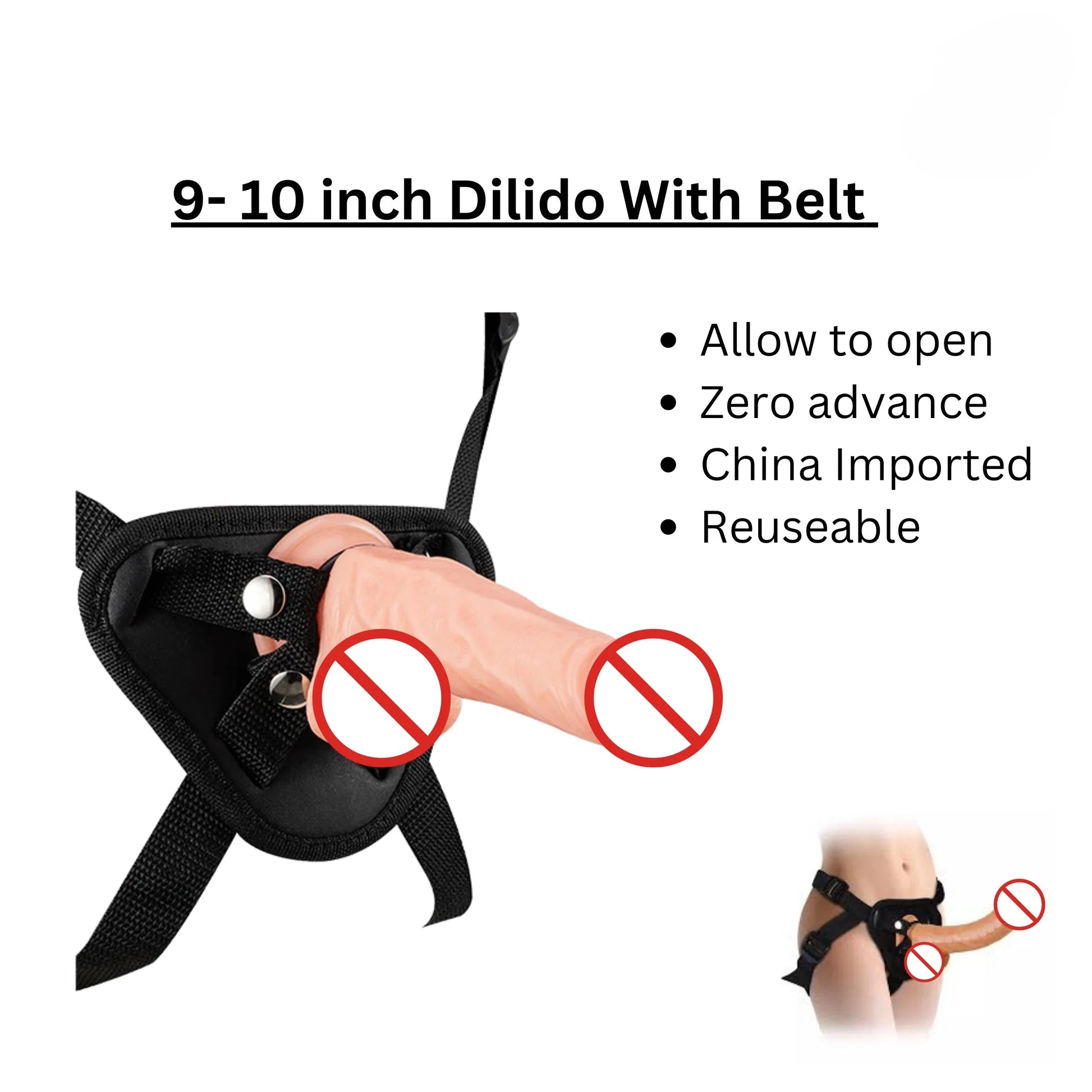 Wearing Personal Toy Male and female with Belt (ALLOW TO OPEN)